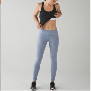 Lululemon Wunder Under Pant Heathered Blue Denim 8